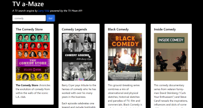 TV Maze REST-API app to look up TV shows